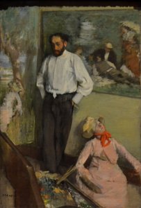 Portret van Henri-Michel Lévy door Edgar Degas